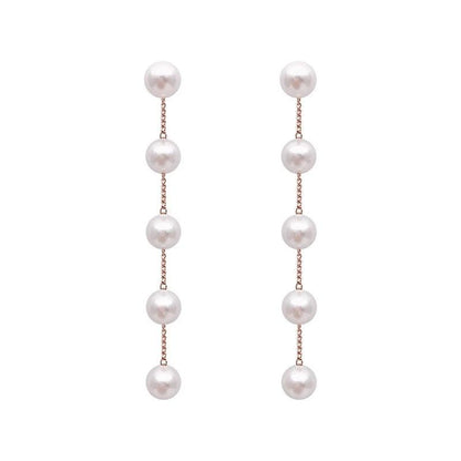 Pendientes Largos de Perlas Cascada - Tienda Kiosko