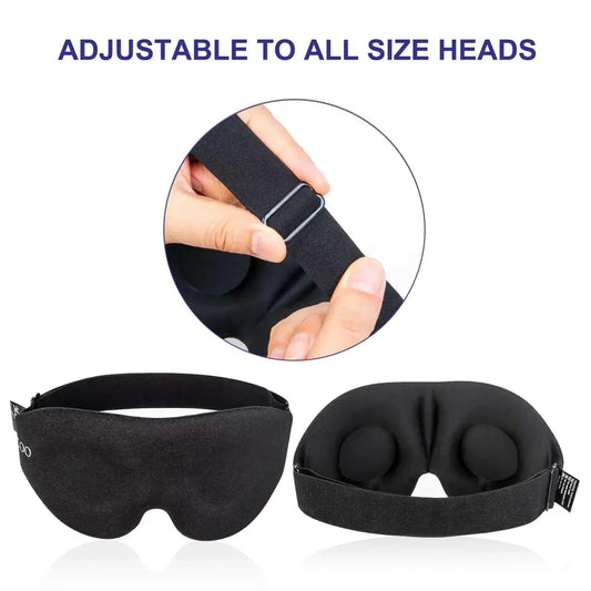 Máscara para dormir con copa contorneada 3D, antifaz cóncavo moldeado para dormir, bloquea la luz, para mujeres y hombres.