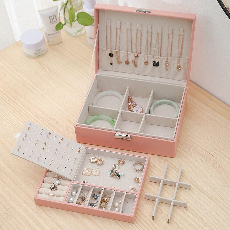Caja de Joyería de Cuero Reina Victoria - Tienda Kiosko