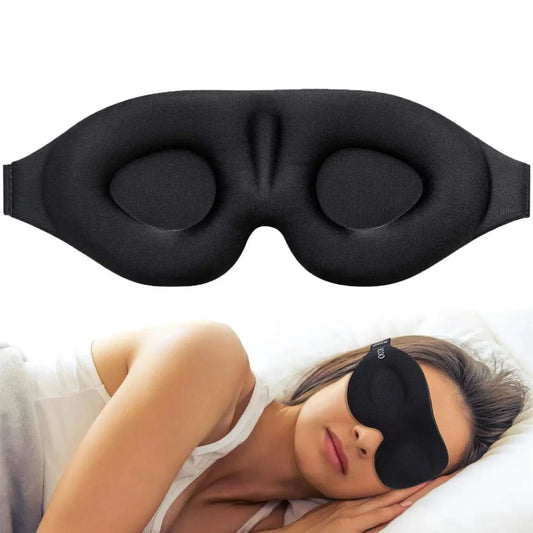 Máscara para dormir con copa contorneada 3D, antifaz cóncavo moldeado para dormir, bloquea la luz, para mujeres y hombres.